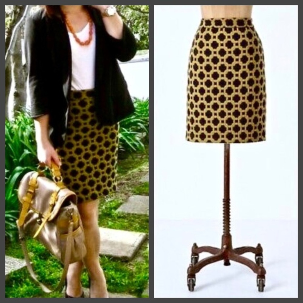 NWT Anthropologie Tile Skirt by Charlie & Robin 